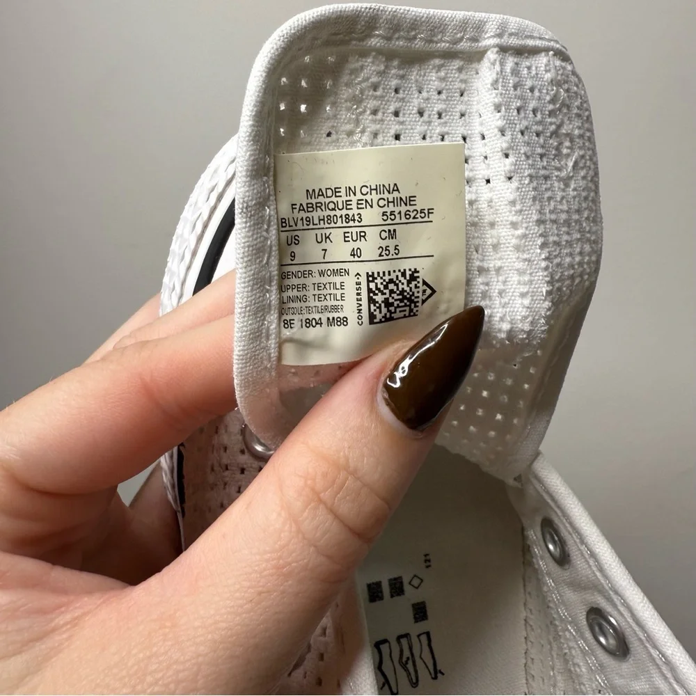 White Crochet Sneakers w/out laces